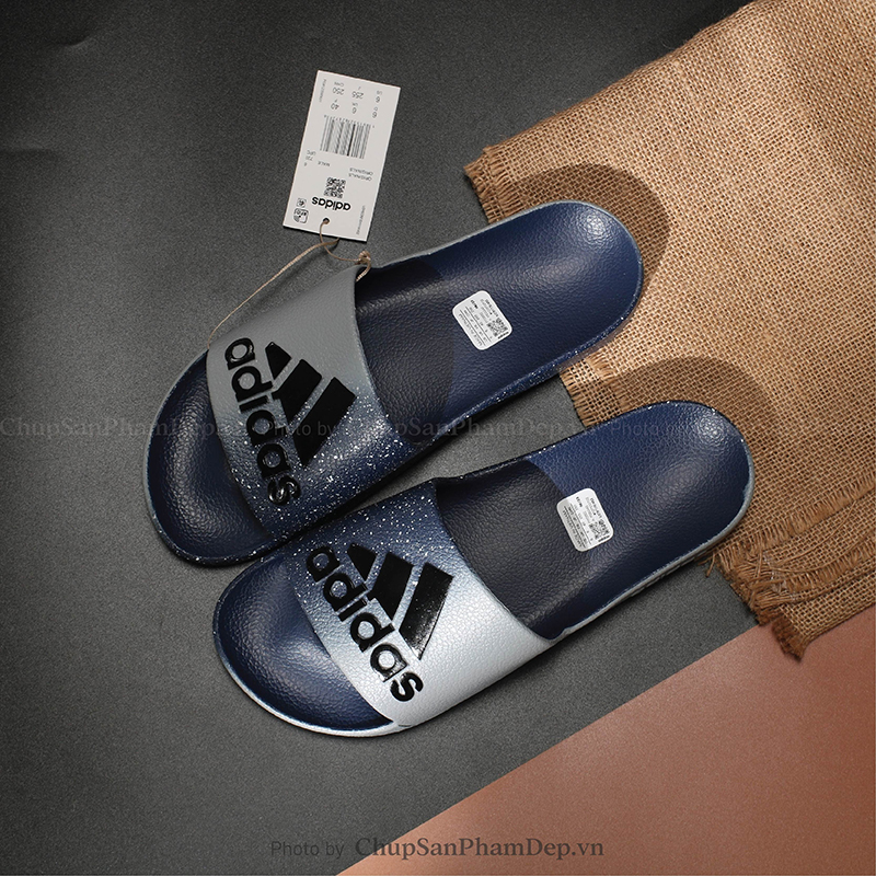 Dép Đúc Adidas Logo 3D Phối Màu Tinh Tế